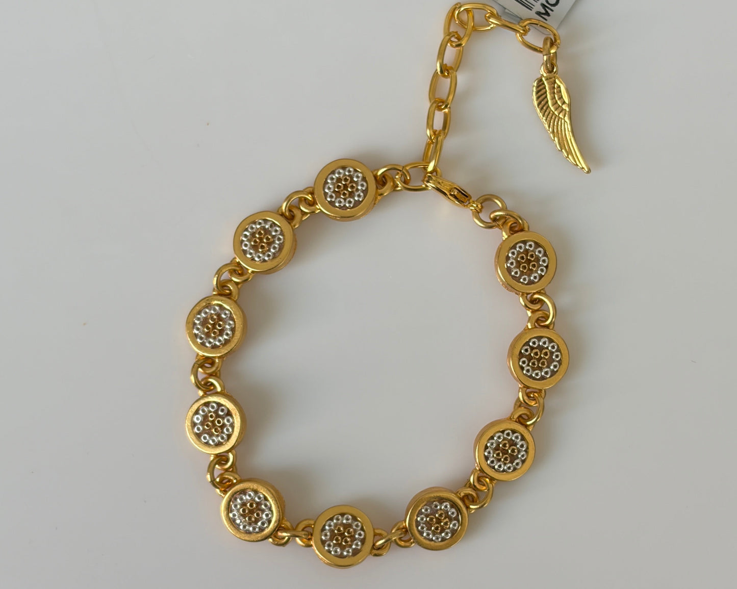 Pulsera 10 mini círculos tornasol