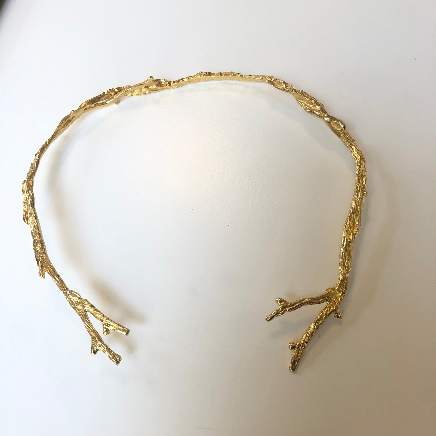 Collar rama baño de oro