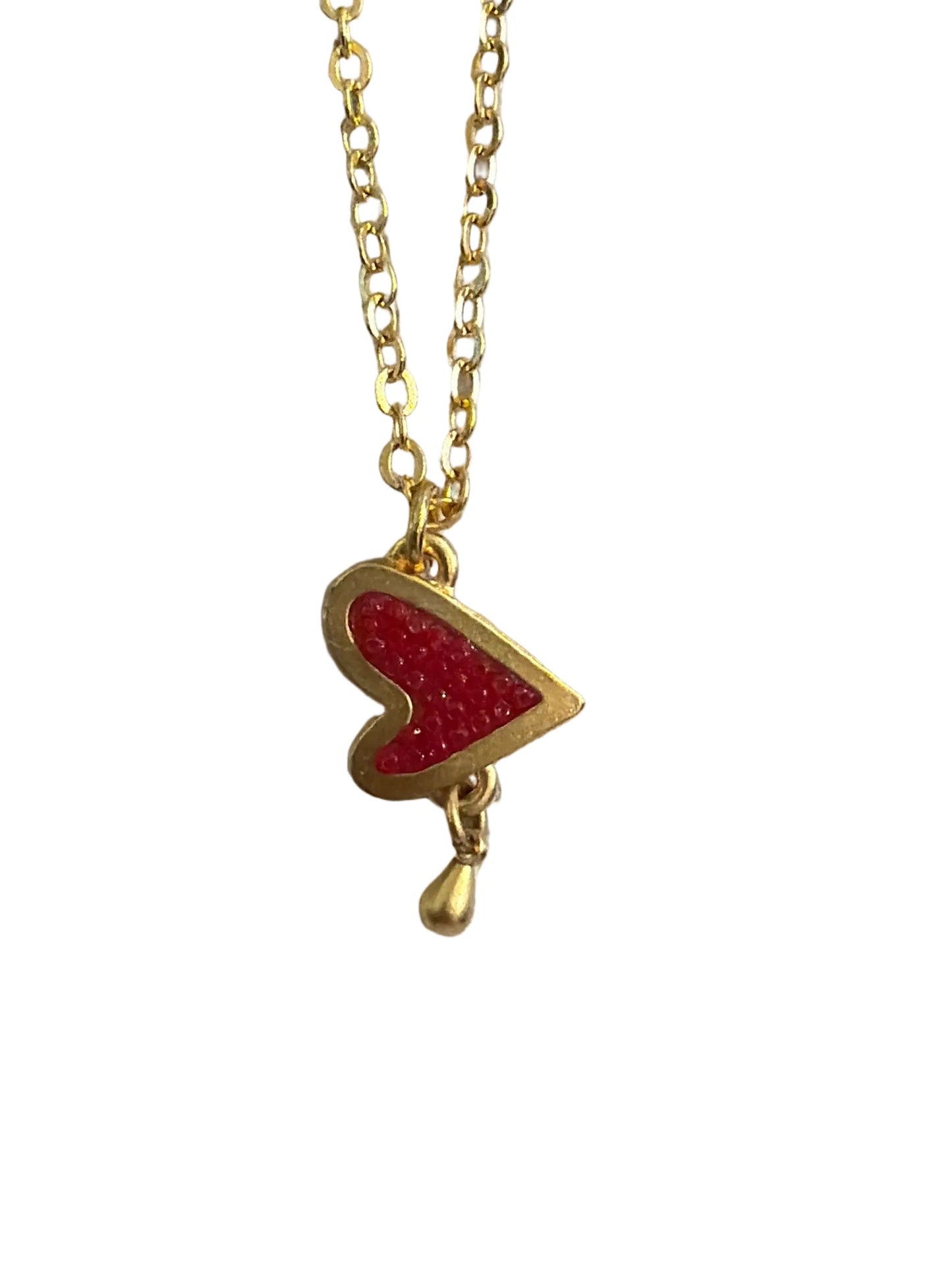 Gargantilla corazon rojo