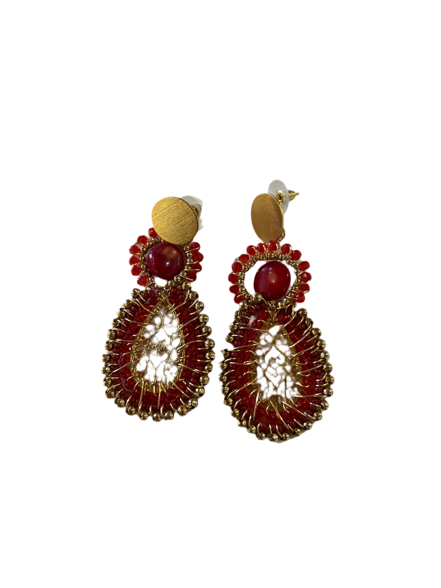 Aretes rojos