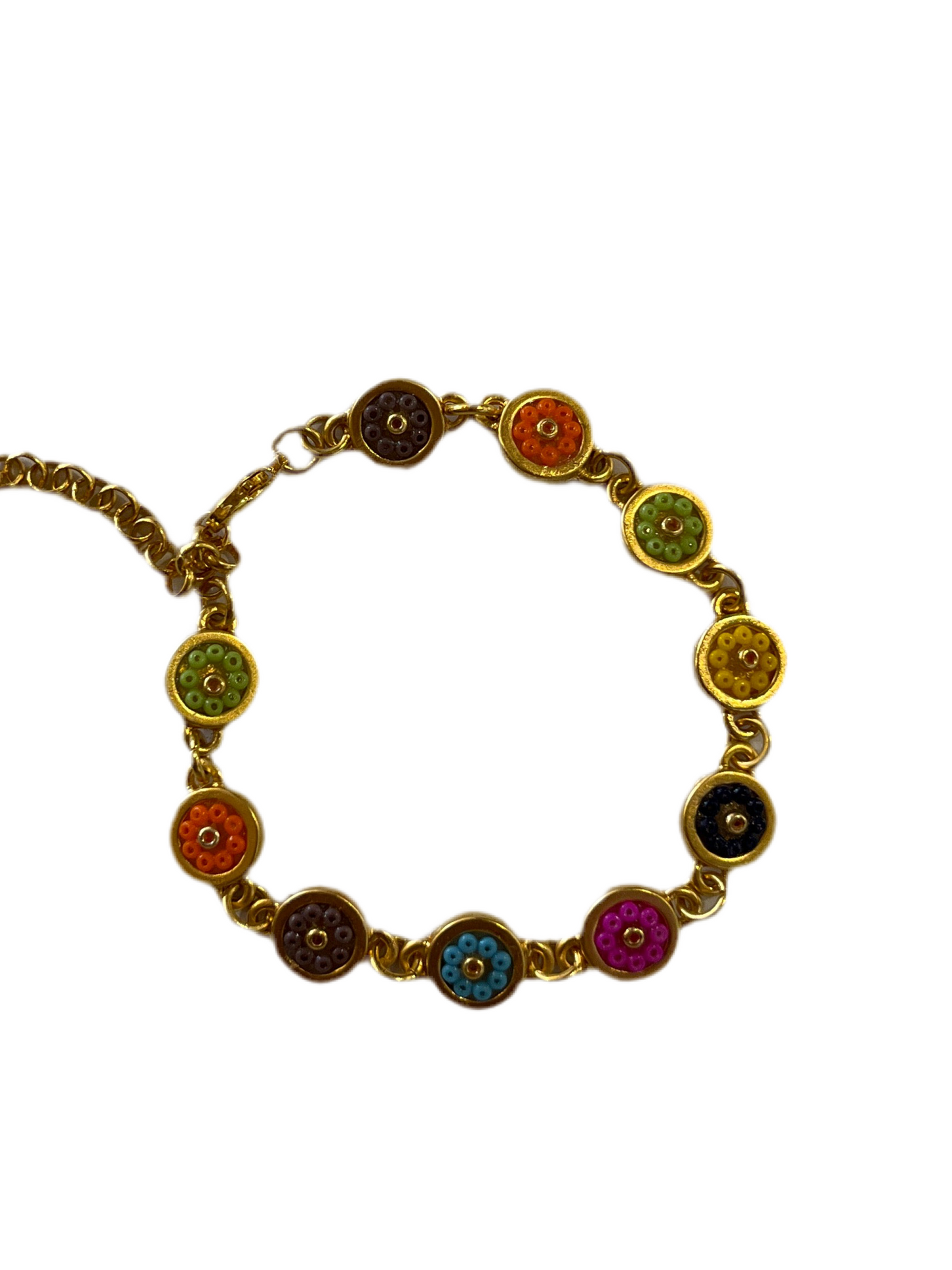 Pulsera círculo multicolor