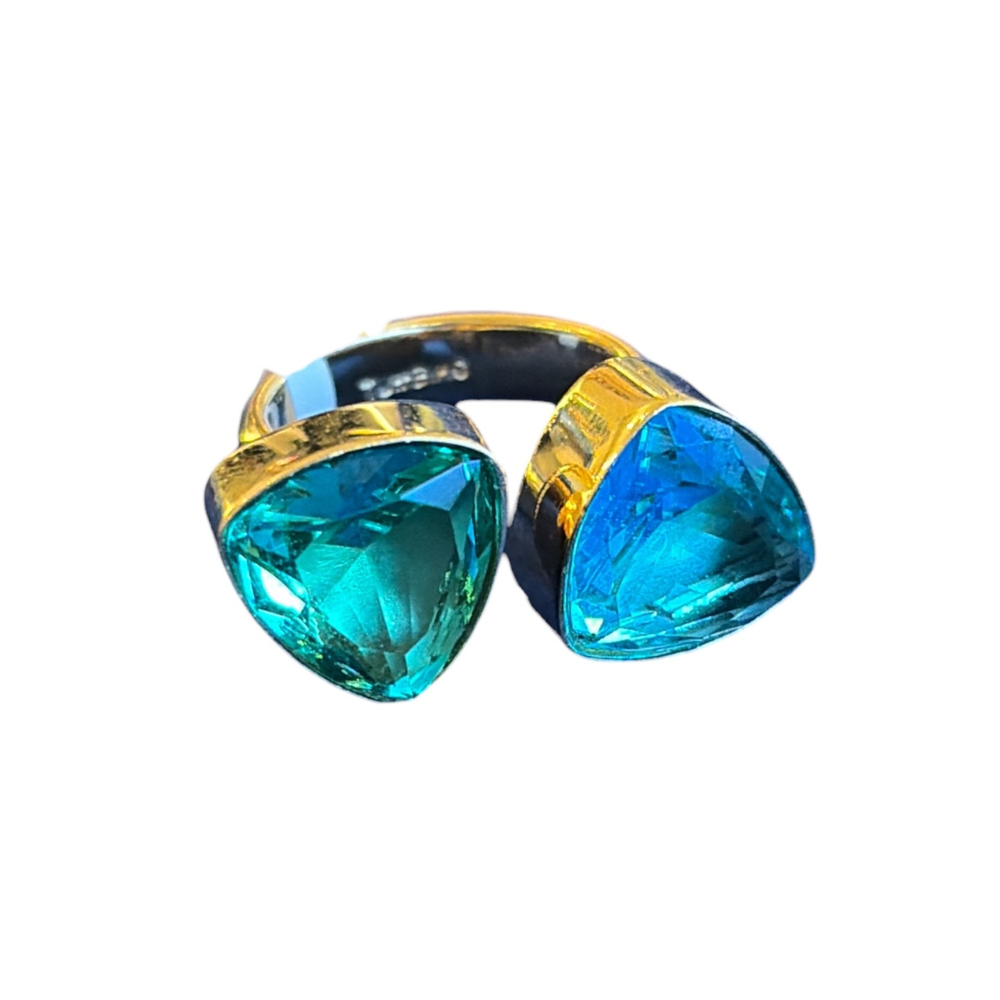 Anillo doble piedra