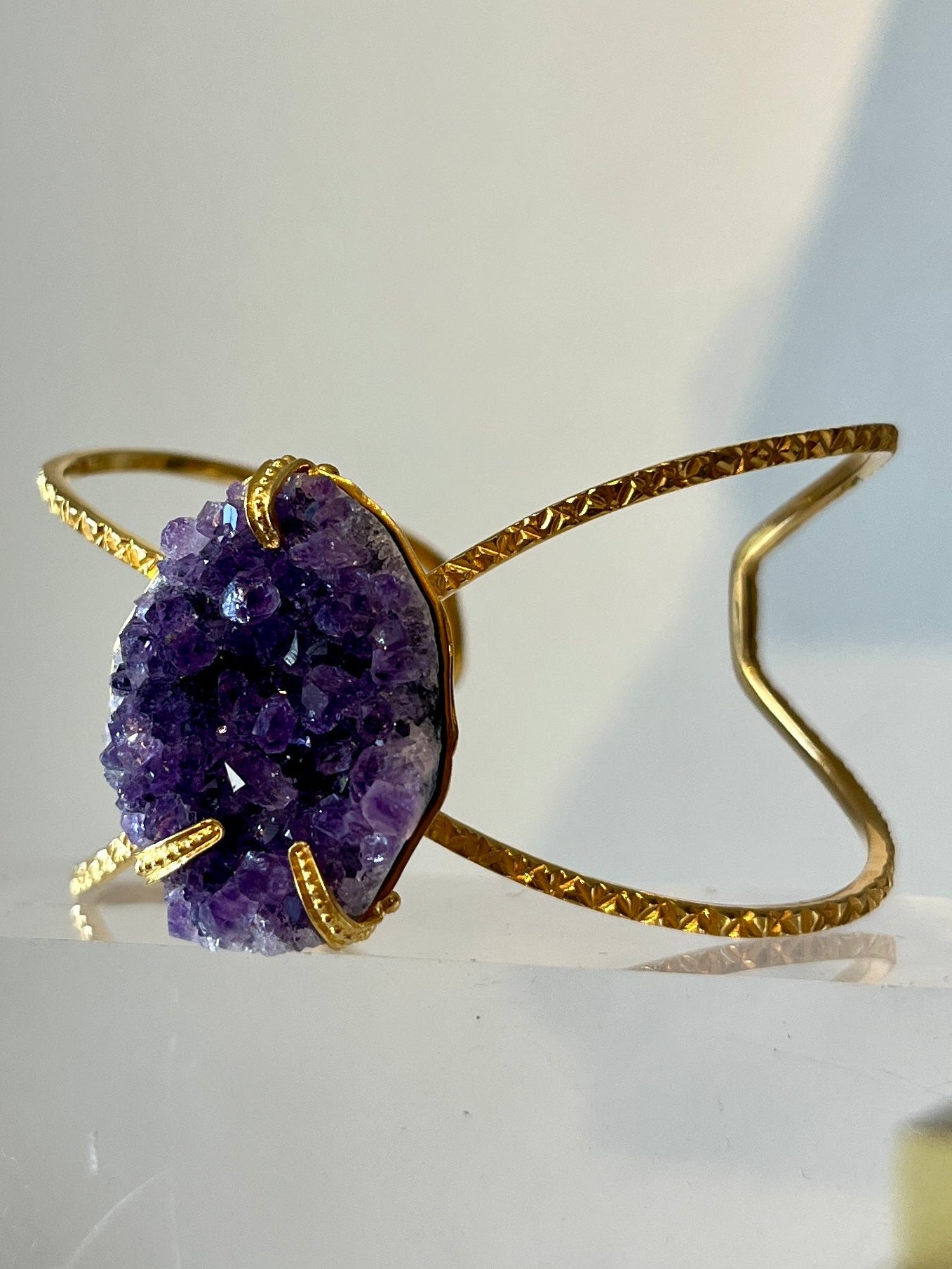 Brazalete araña con turmalina /amatista
