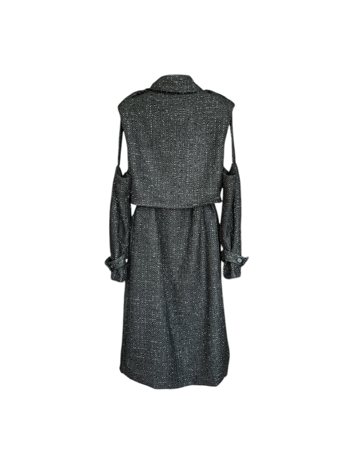 Gabardina manga removible