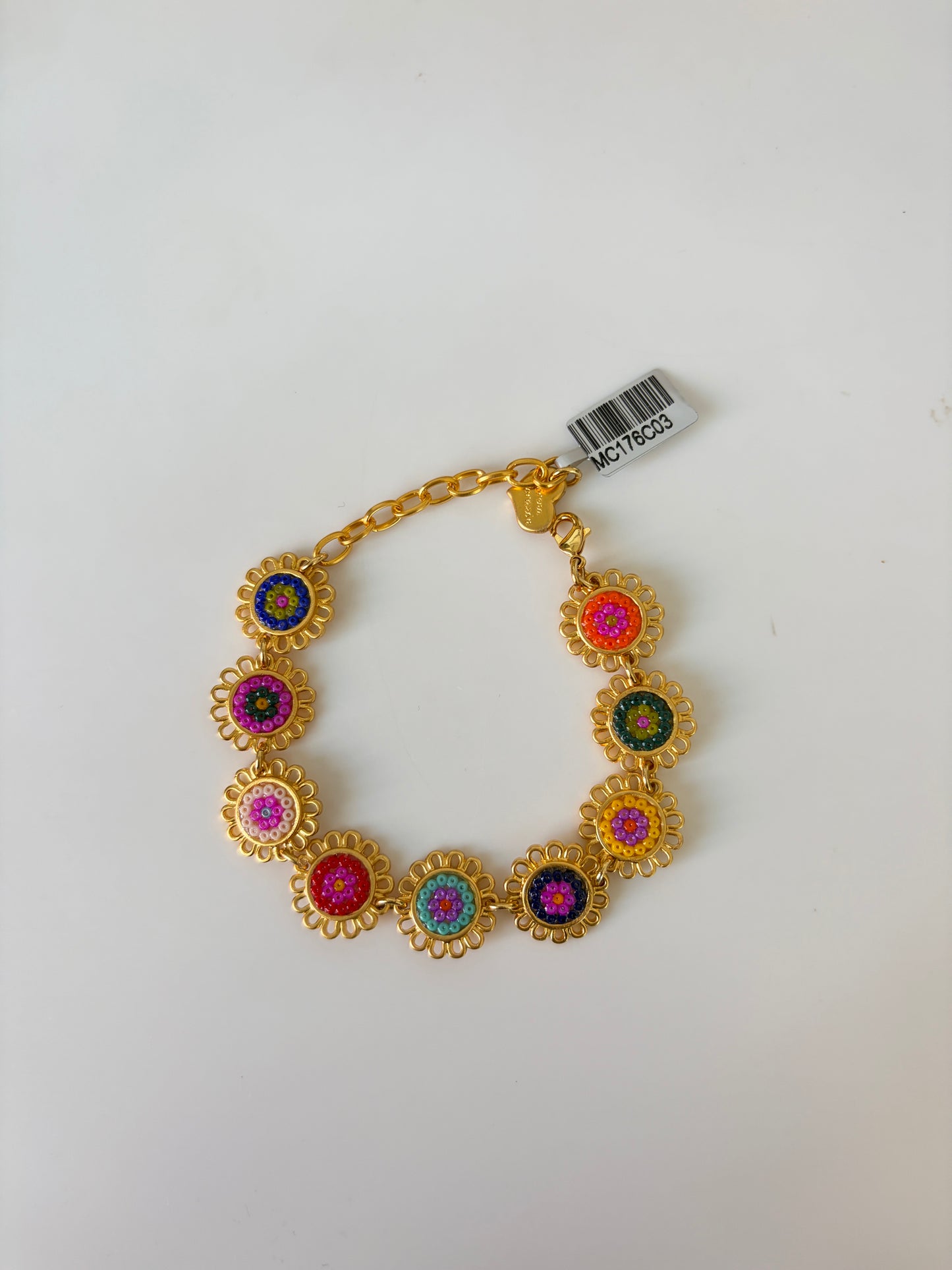Pulsera 9 flor mini colorido