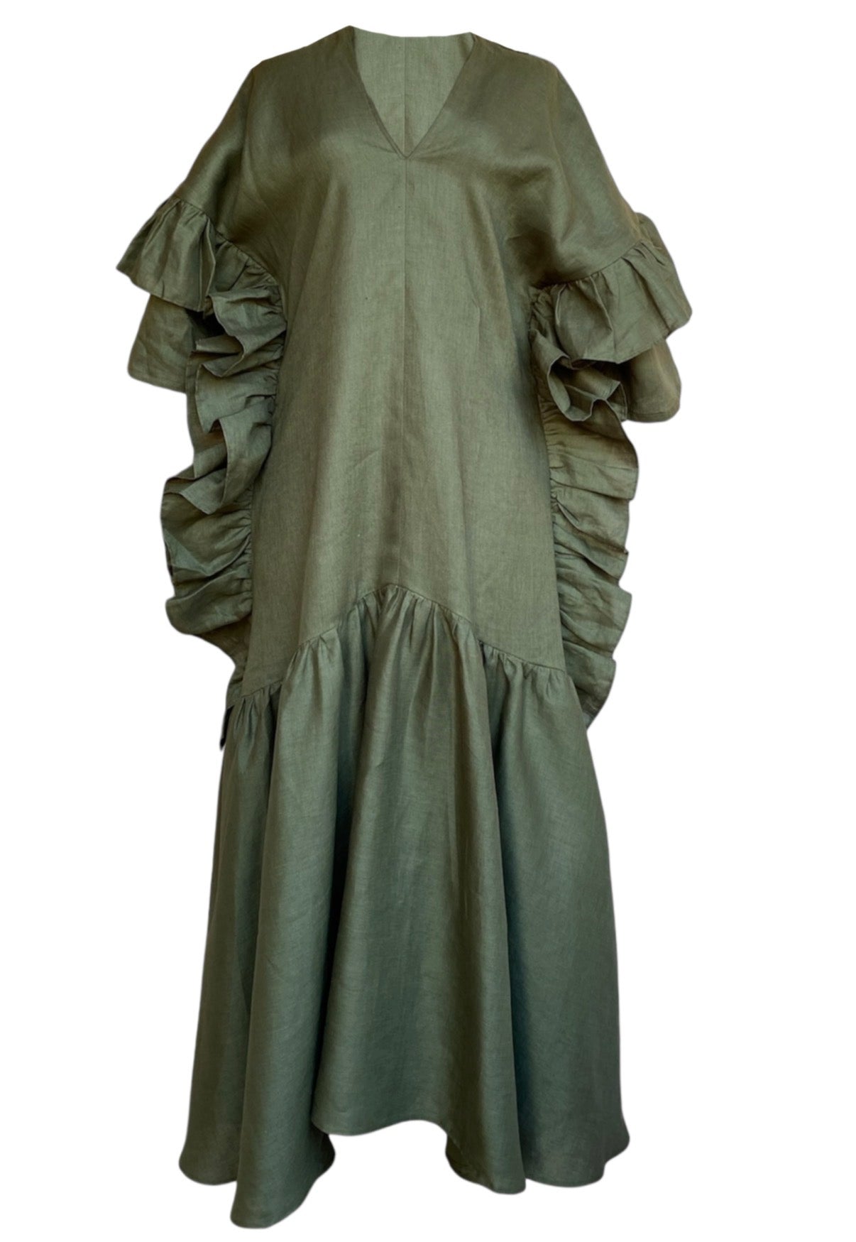 Vestido verde aguamarina