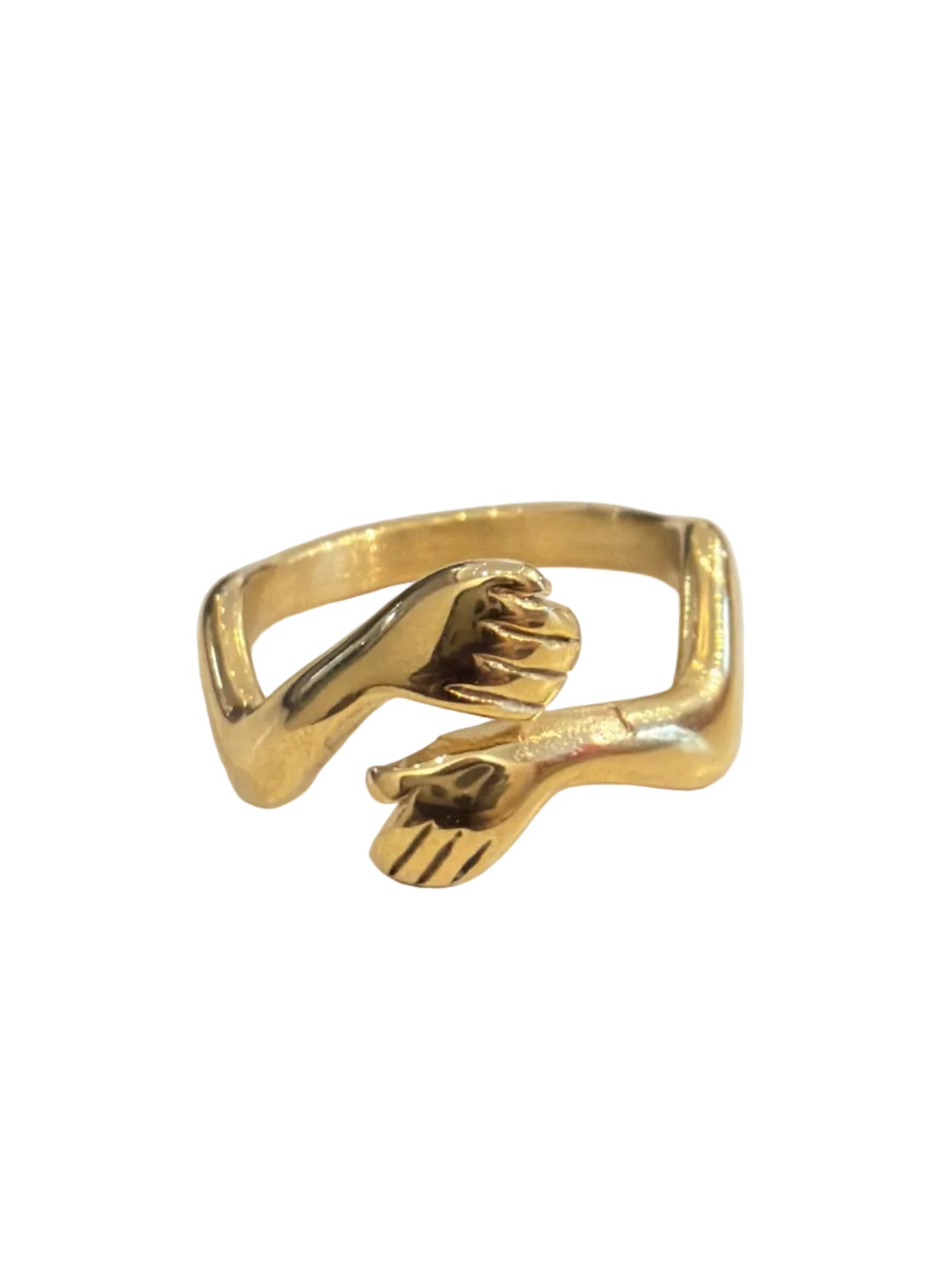 Anillo abrazo zigzag