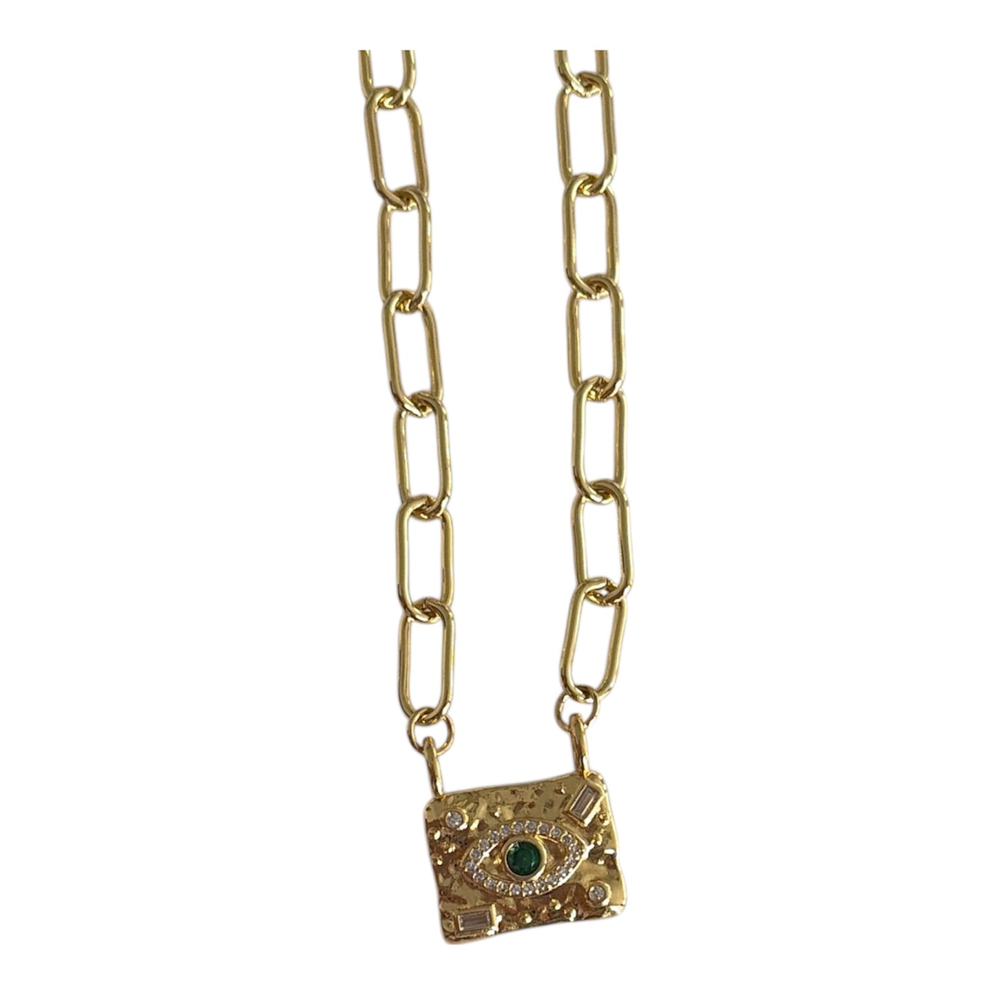 Collar cuadrado con ojo