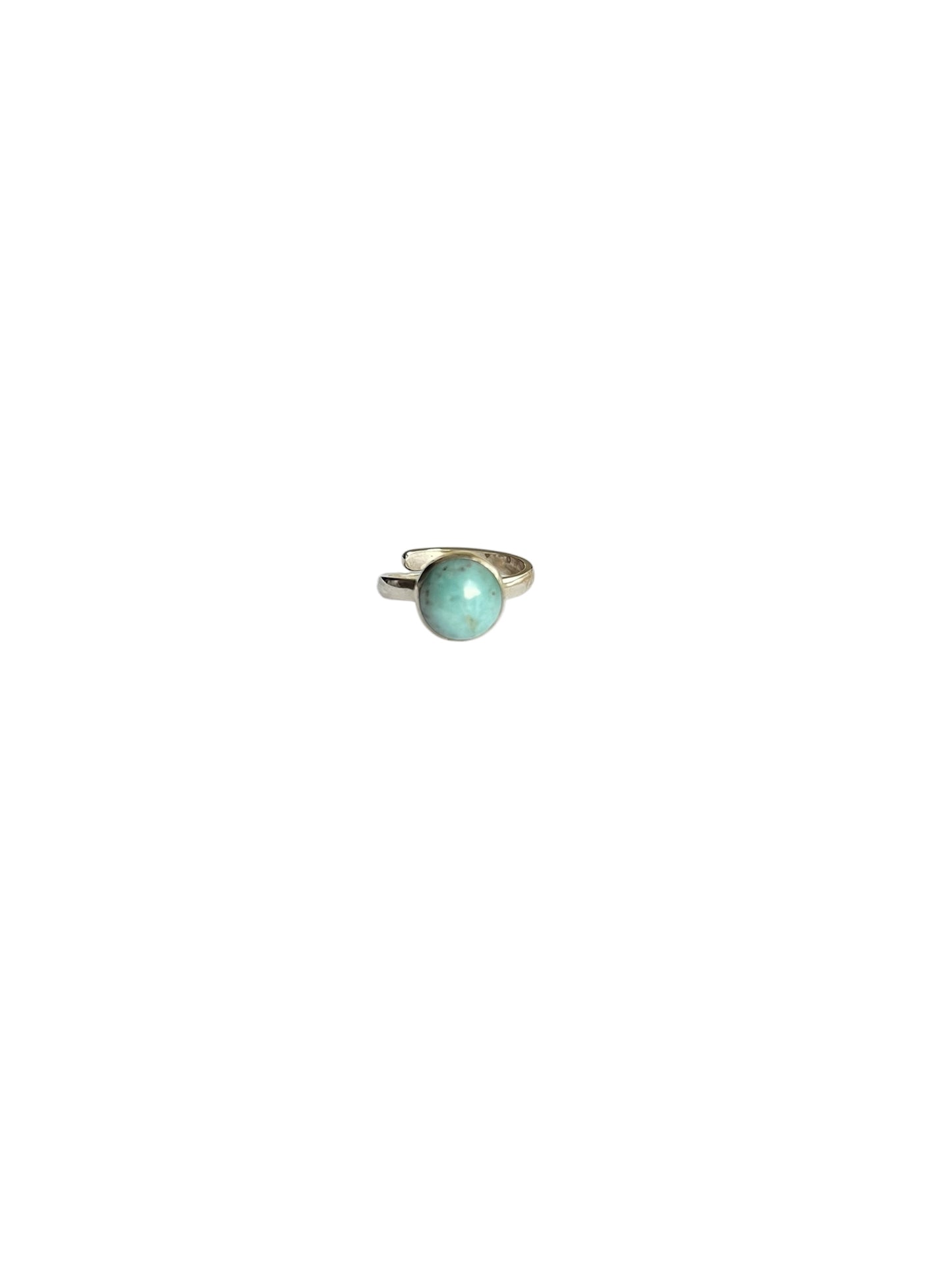 Anillo Larimar unión diamante