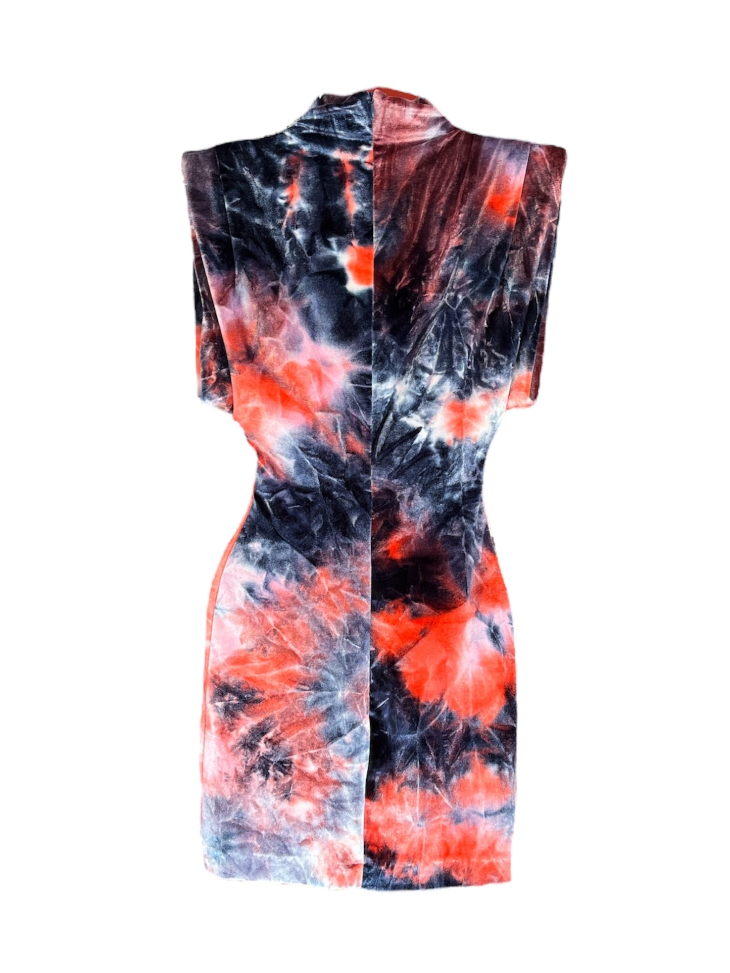 Vestido Regina | tiedye morado naranja |