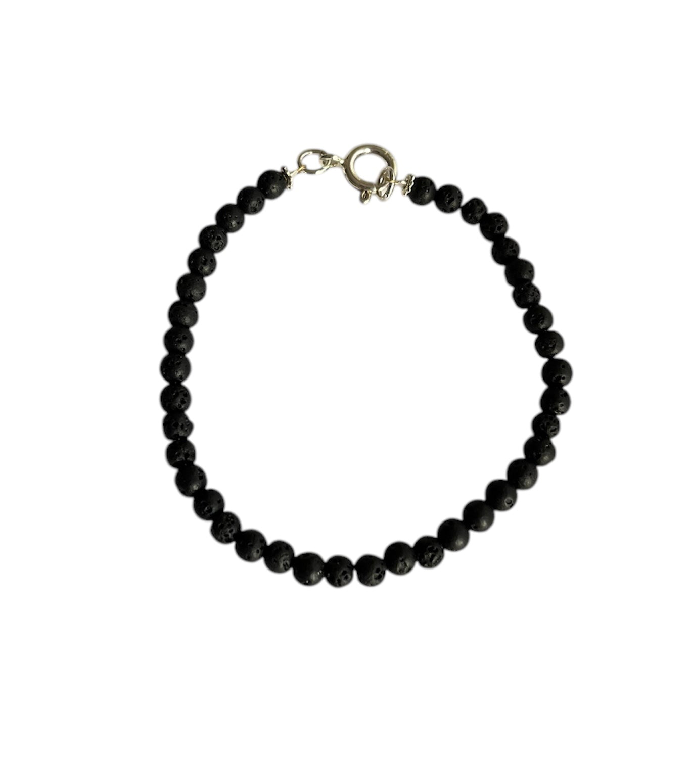 Pulsera hombre piedra volcanic chica