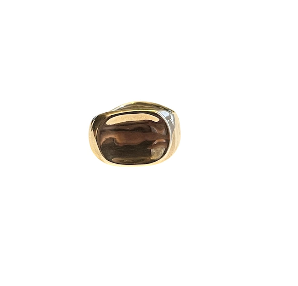 Anillo espejo plata natural