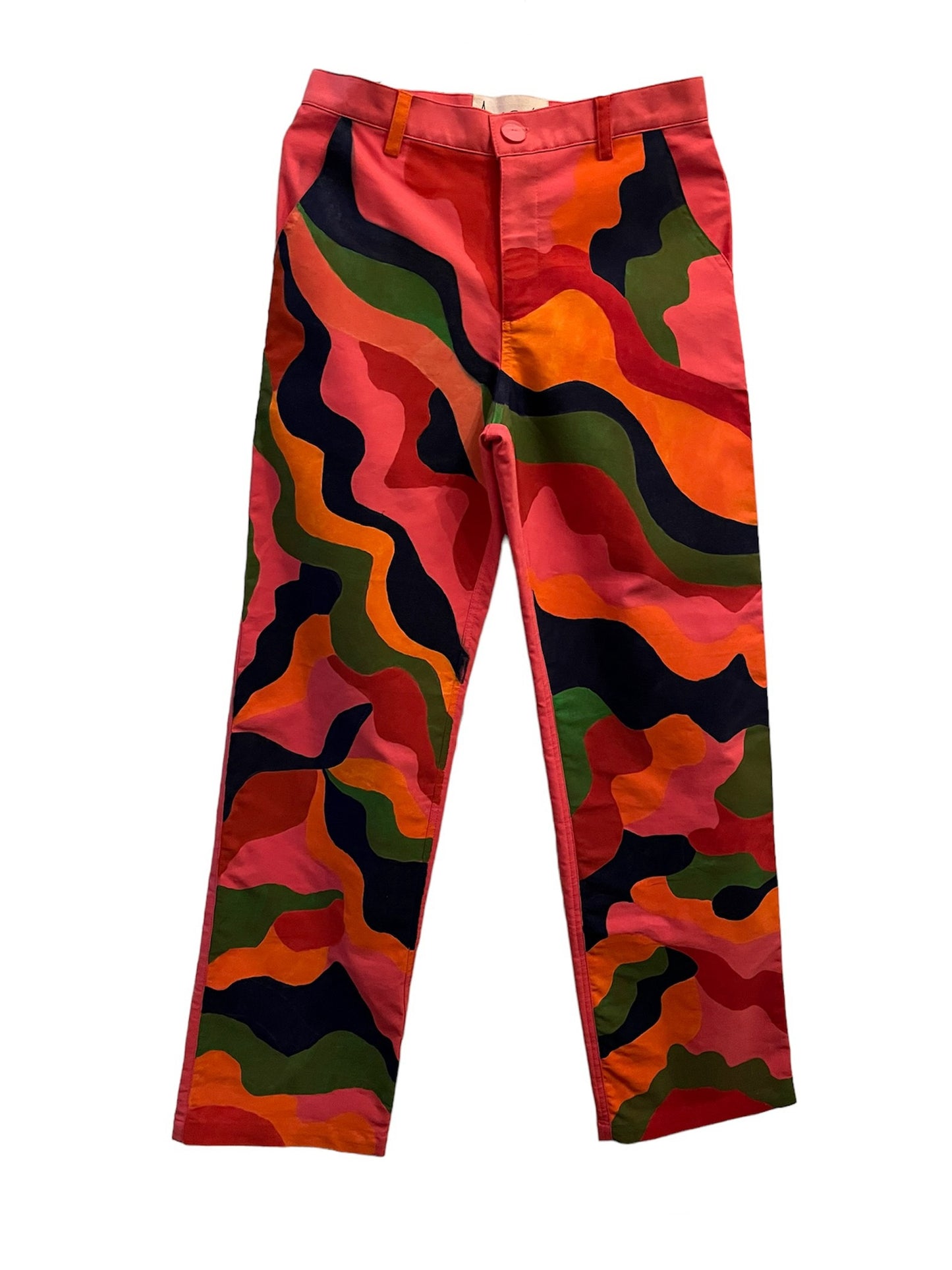 Pantalon colores pintado a mano