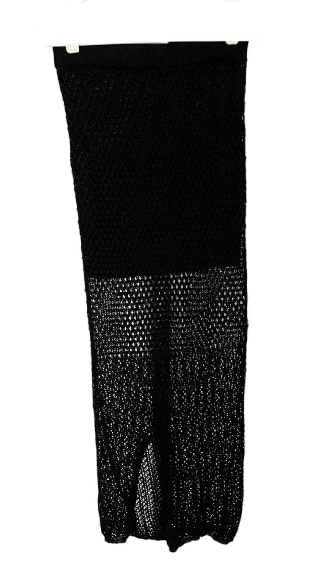 Falda crochet negro