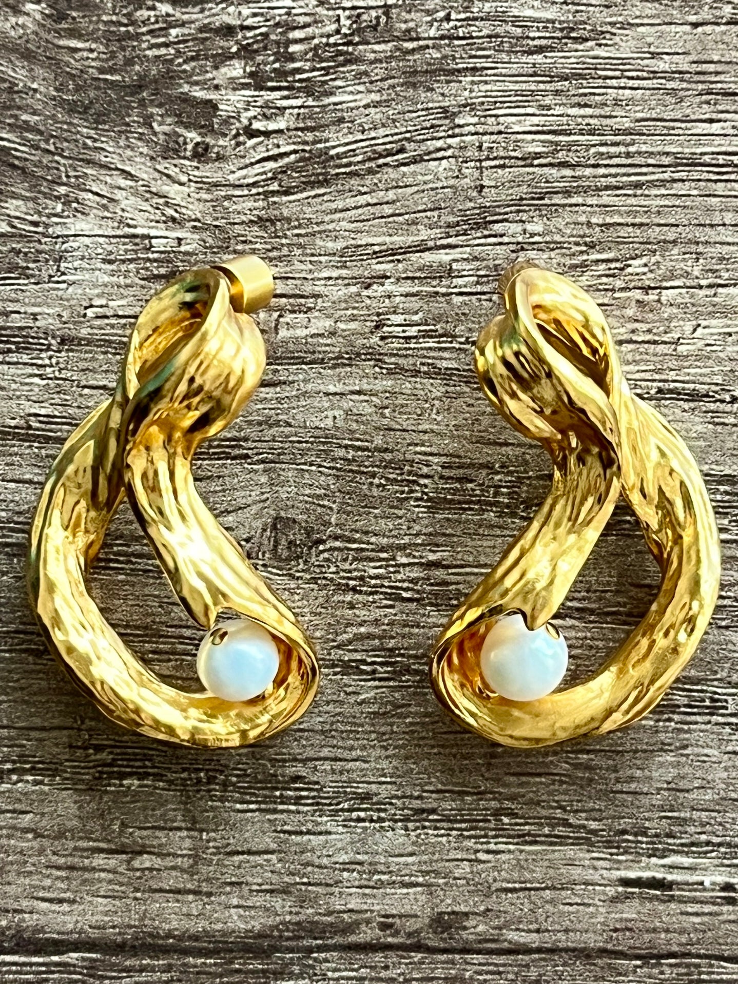 Aretes con perla capri