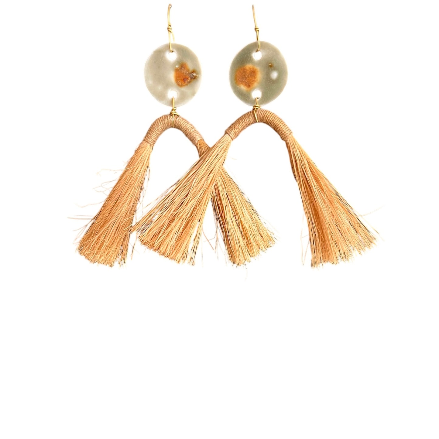 Aretes cerámica-fibra