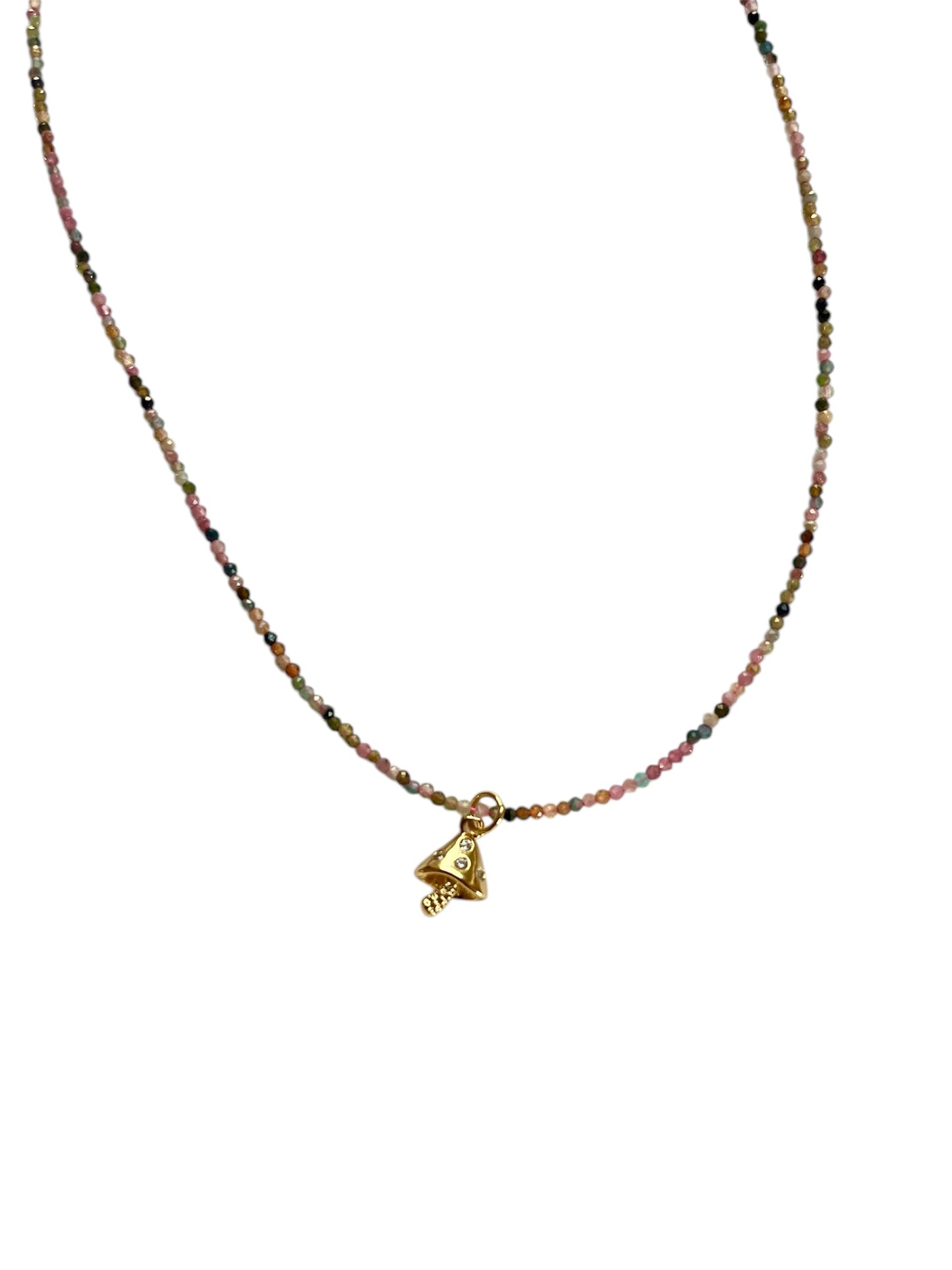 Collar turmalina hongo