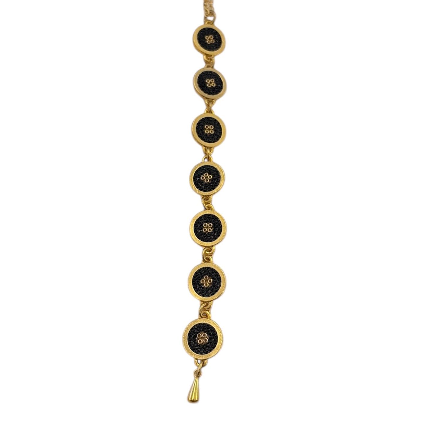Collar 7 círculos color negro