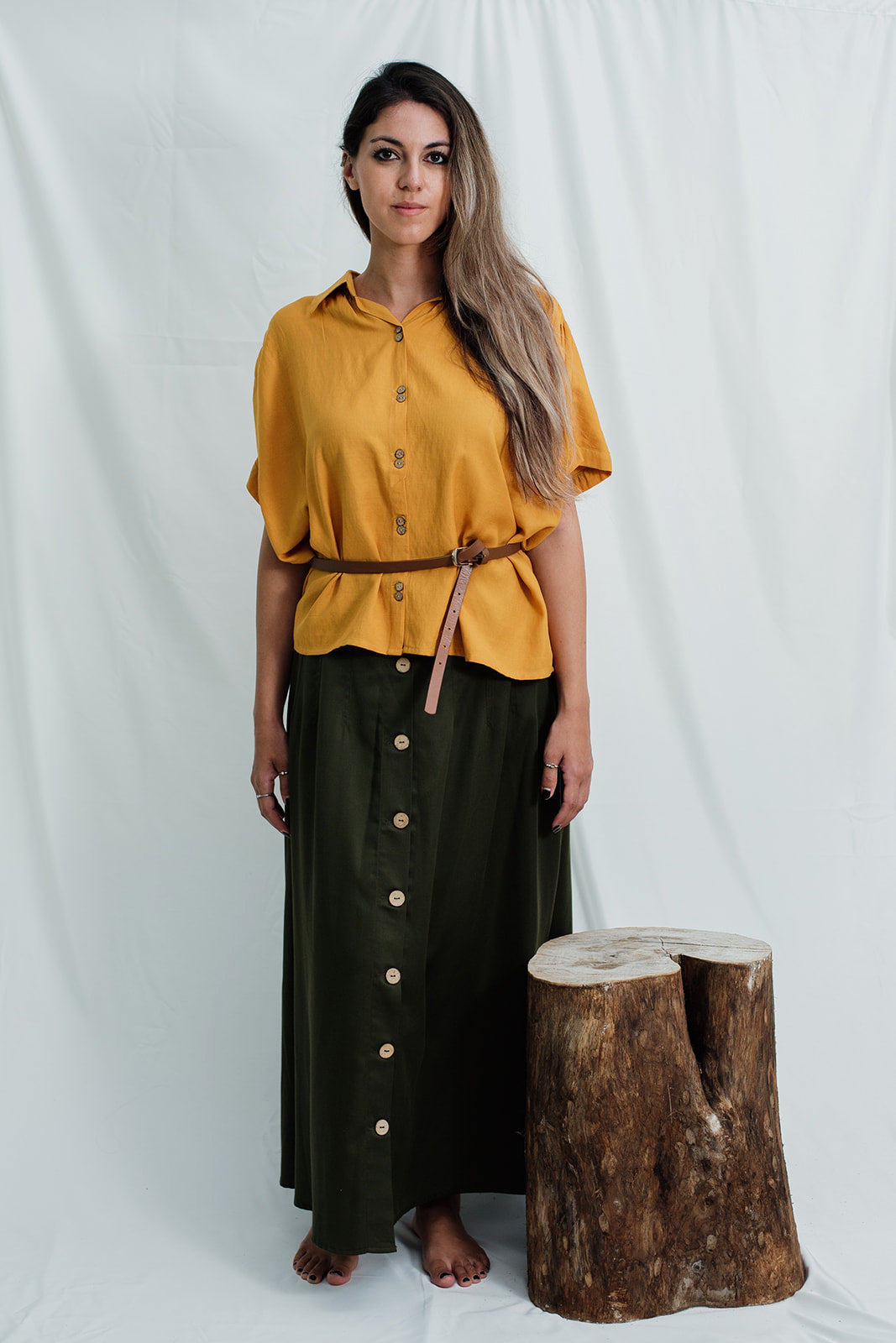 BLUSA NAXO || Mostaza