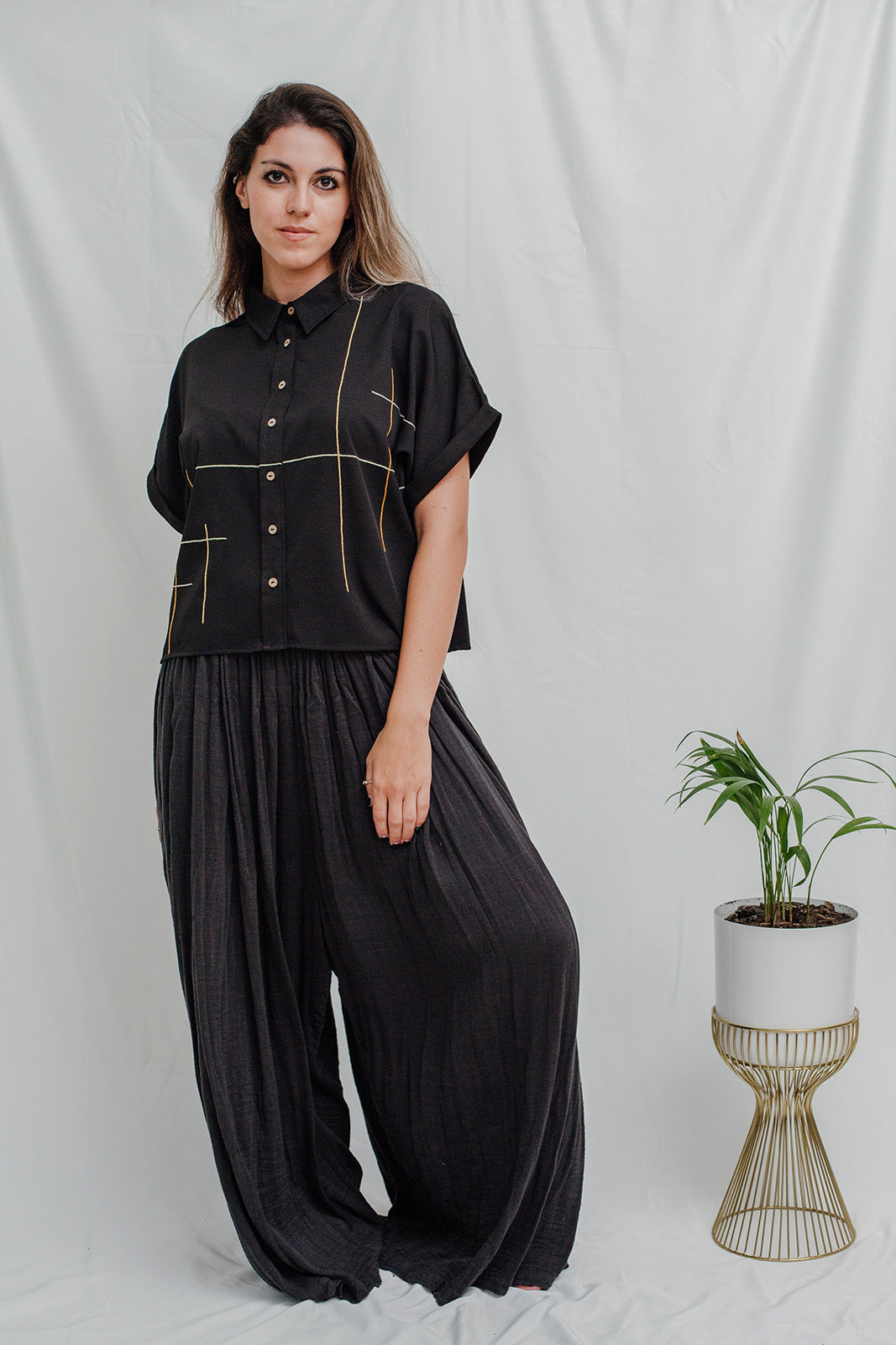BLUSA PETUNIA || Negra