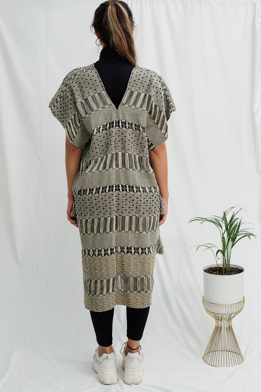 TÚNICA ORIONA || Gris oxford con beige