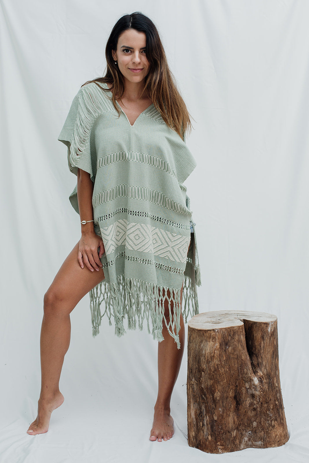 TÚNICA PETRONA || Menta con ivory