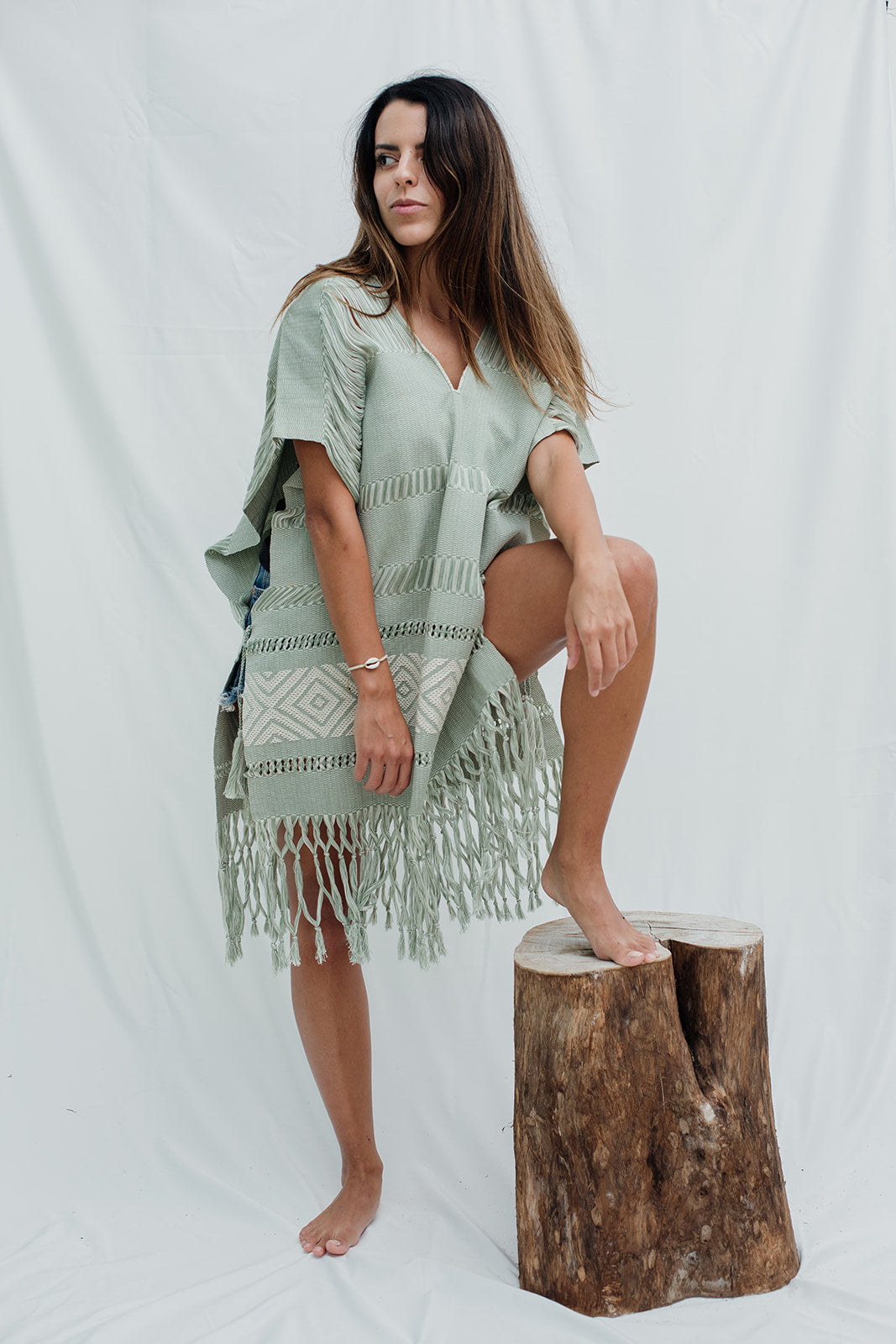 TÚNICA PETRONA || Menta con ivory