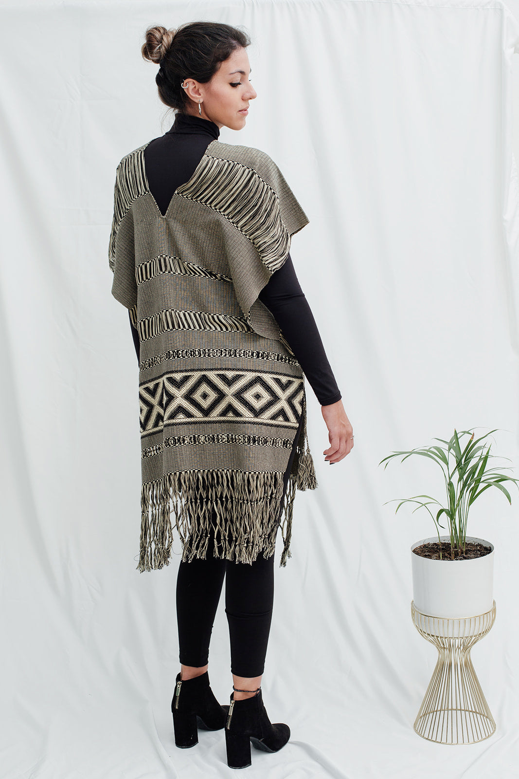 TÚNICA PETRONA || Negro con beige
