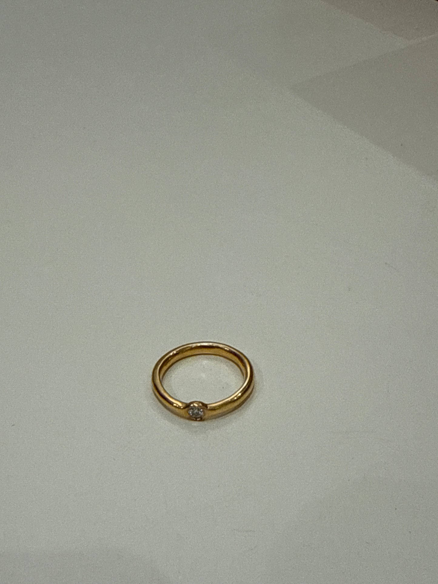 Anillo solista Moissanita