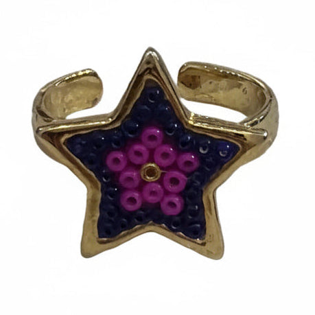 Anillo estrella negra