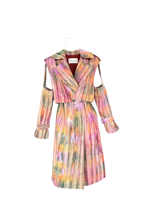 Gabardina chaleco tiedye