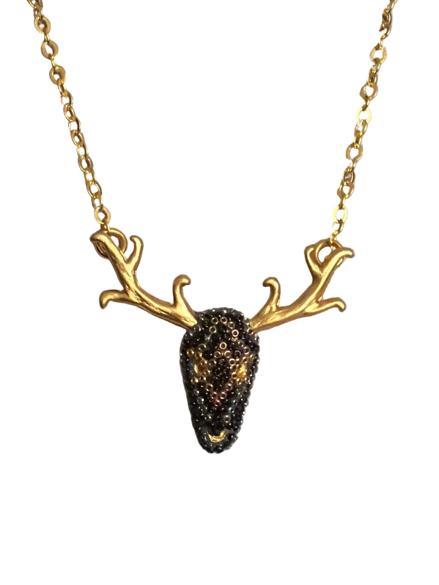 Gargantilla venado mini negro