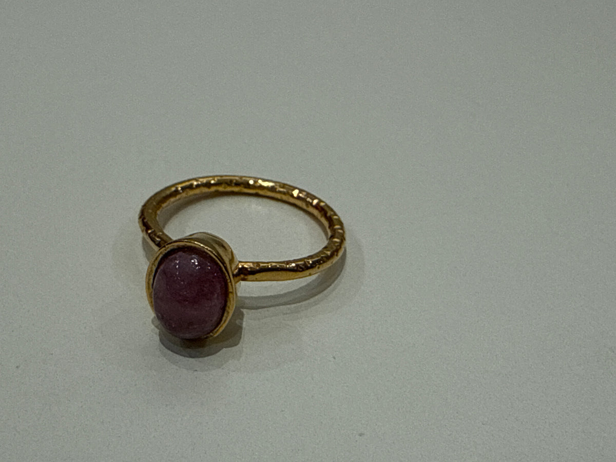 Anillo piedra Turmalina Rosa