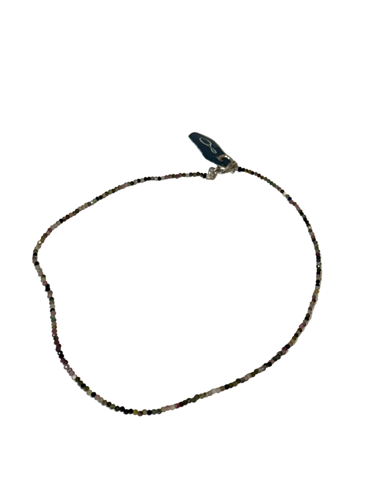 Collar turmalina multicolor facetada