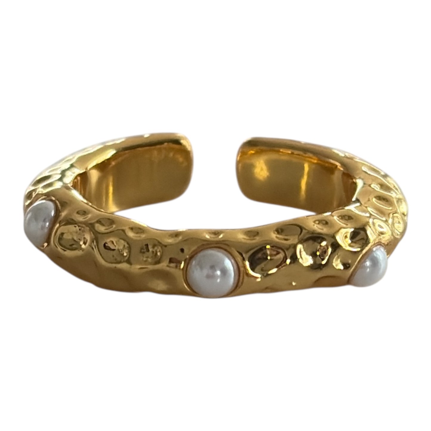 Anillo triple perla