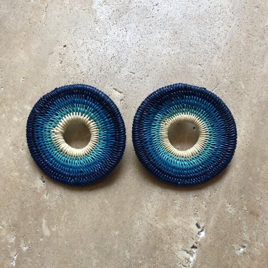 Arete Carla círculo azul