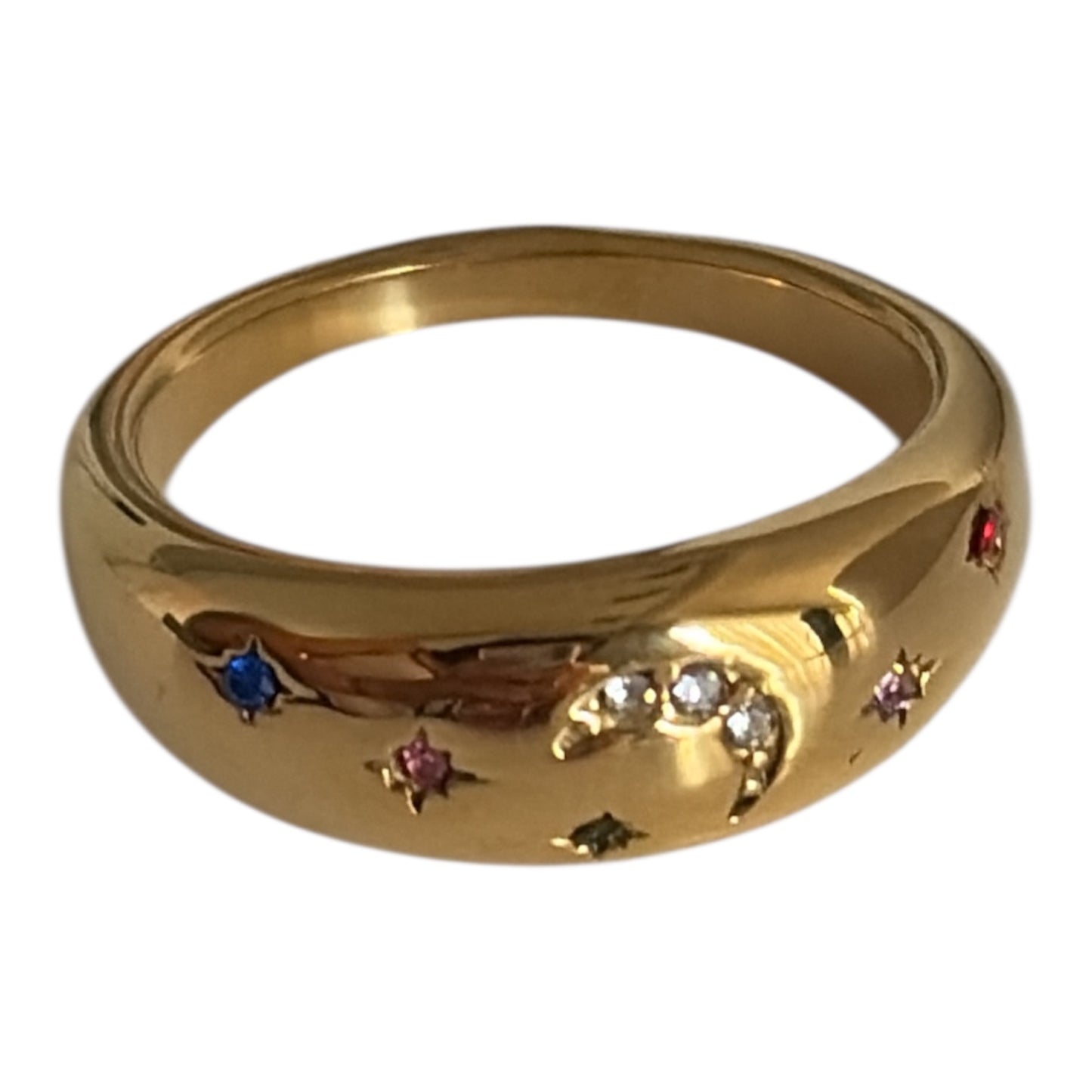 Anillo luna zirconias