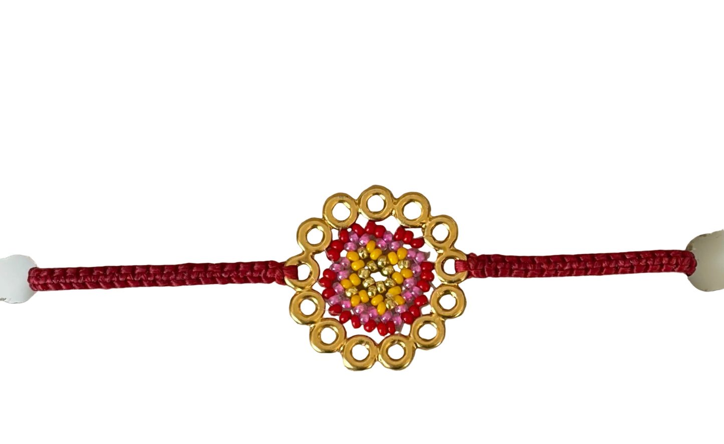 Pulsera macramé atrapasueños roja
