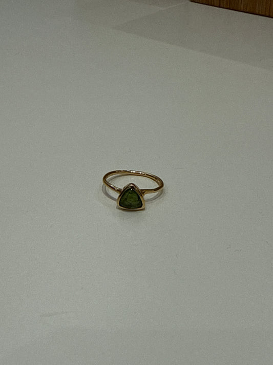 Anillo turmalina verde imperio