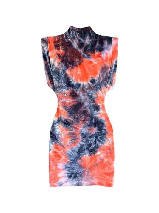 Vestido Regina | tiedye morado naranja |