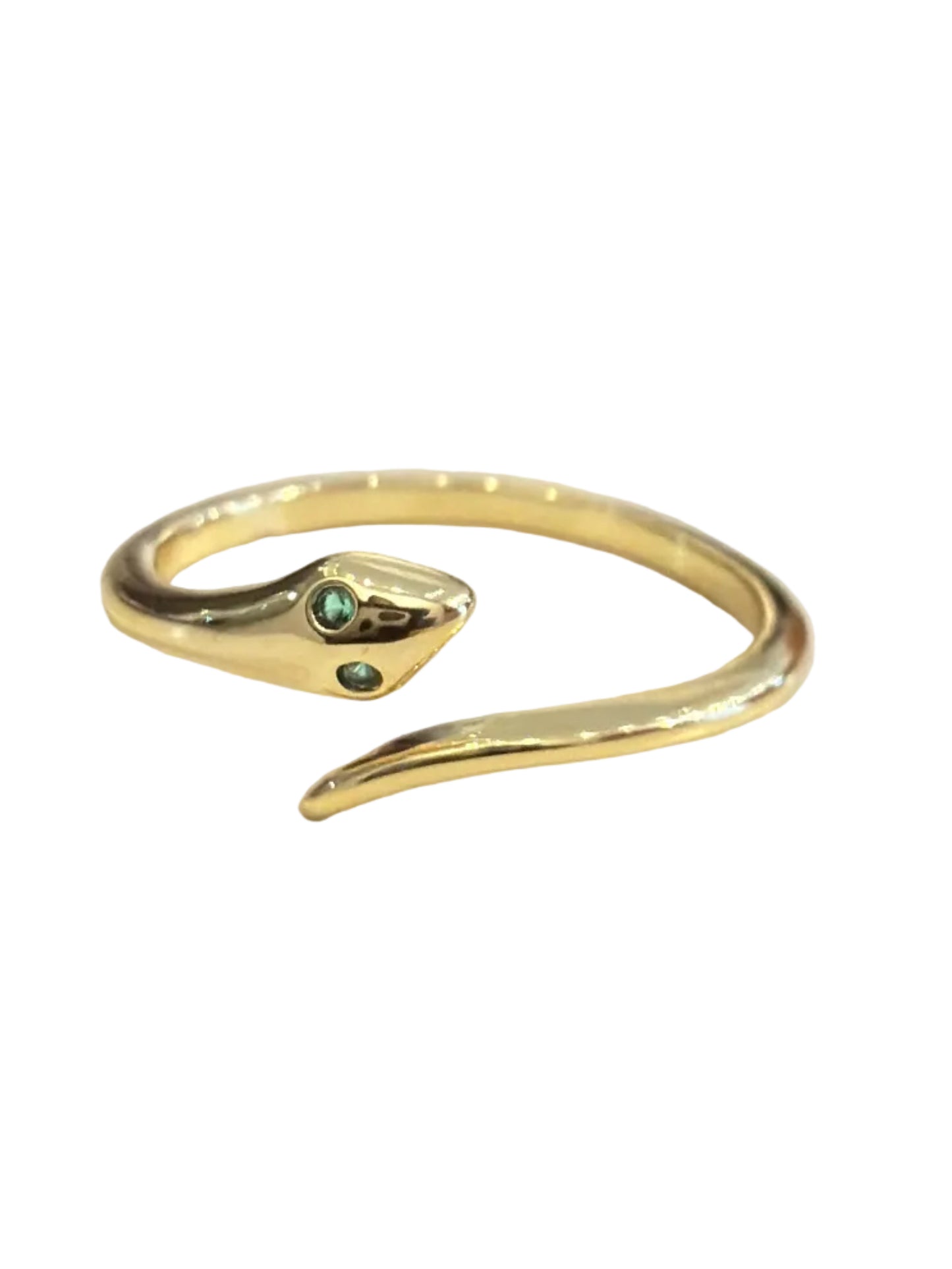 Anillo víbora ojo verde