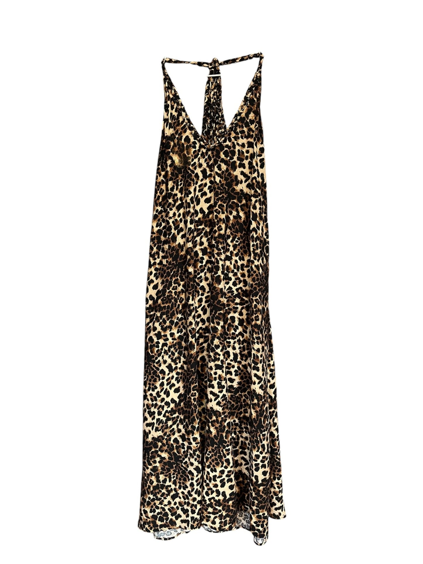Halter trenzado animal print