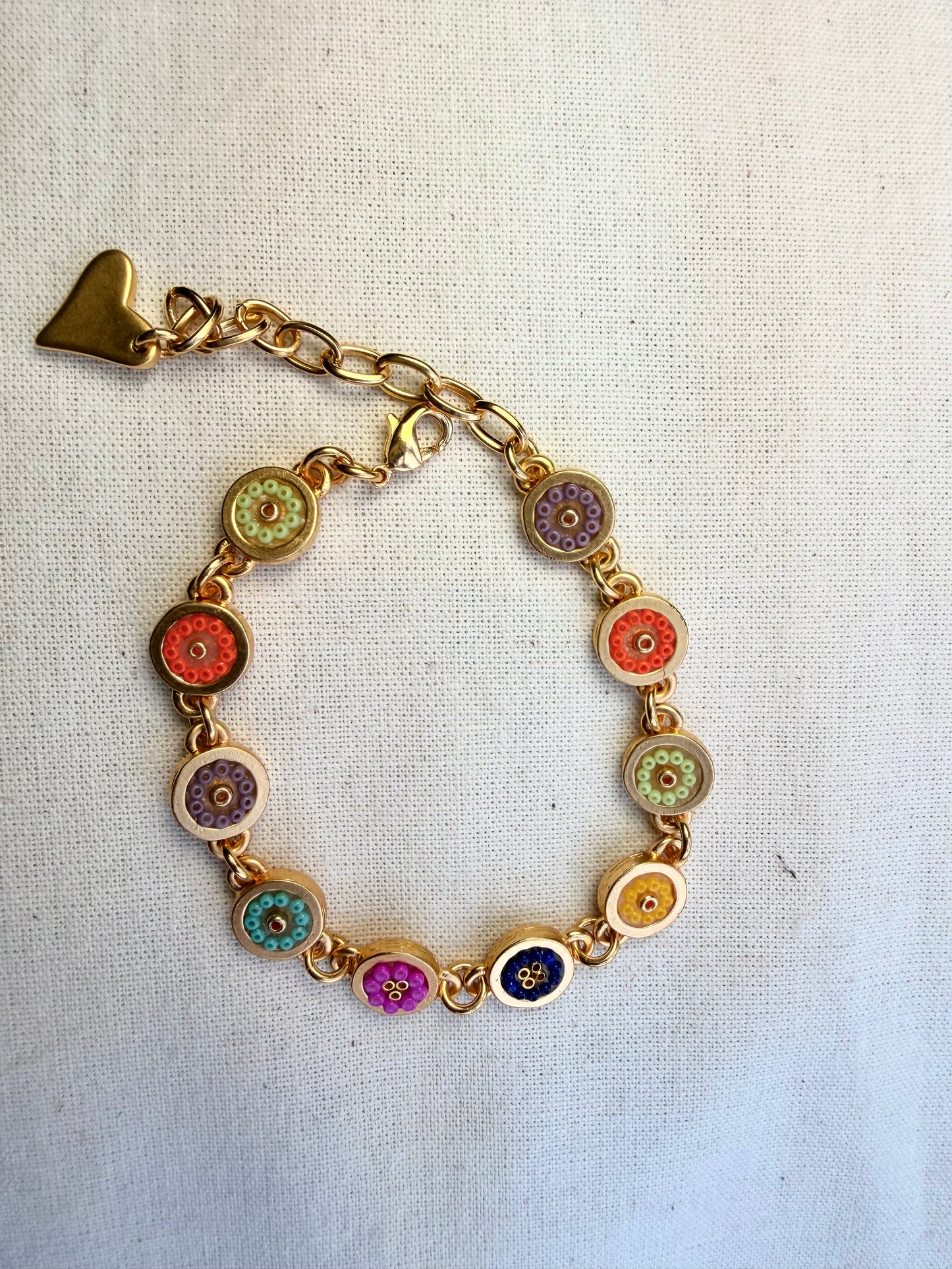 Pulsera círculo multicolor