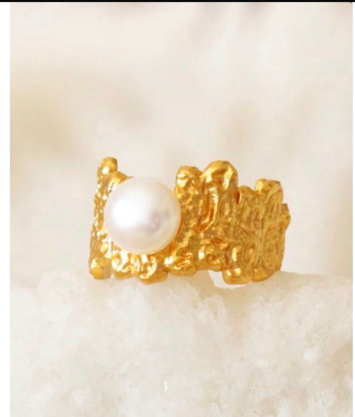 Anillo perla textura