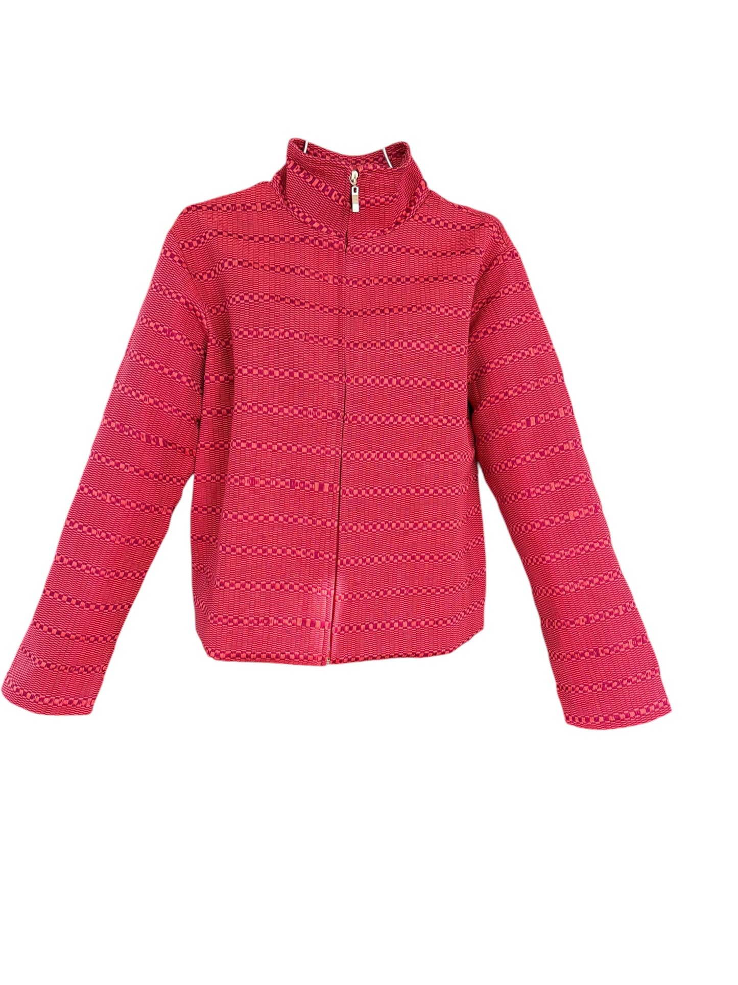 Chamarra telar rosa bugambilia
