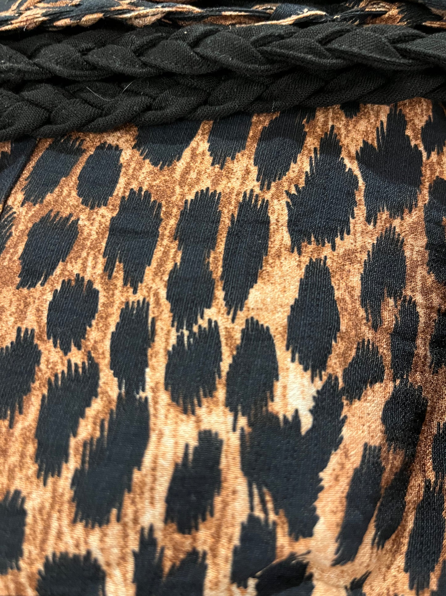 Halter trenzado animal print