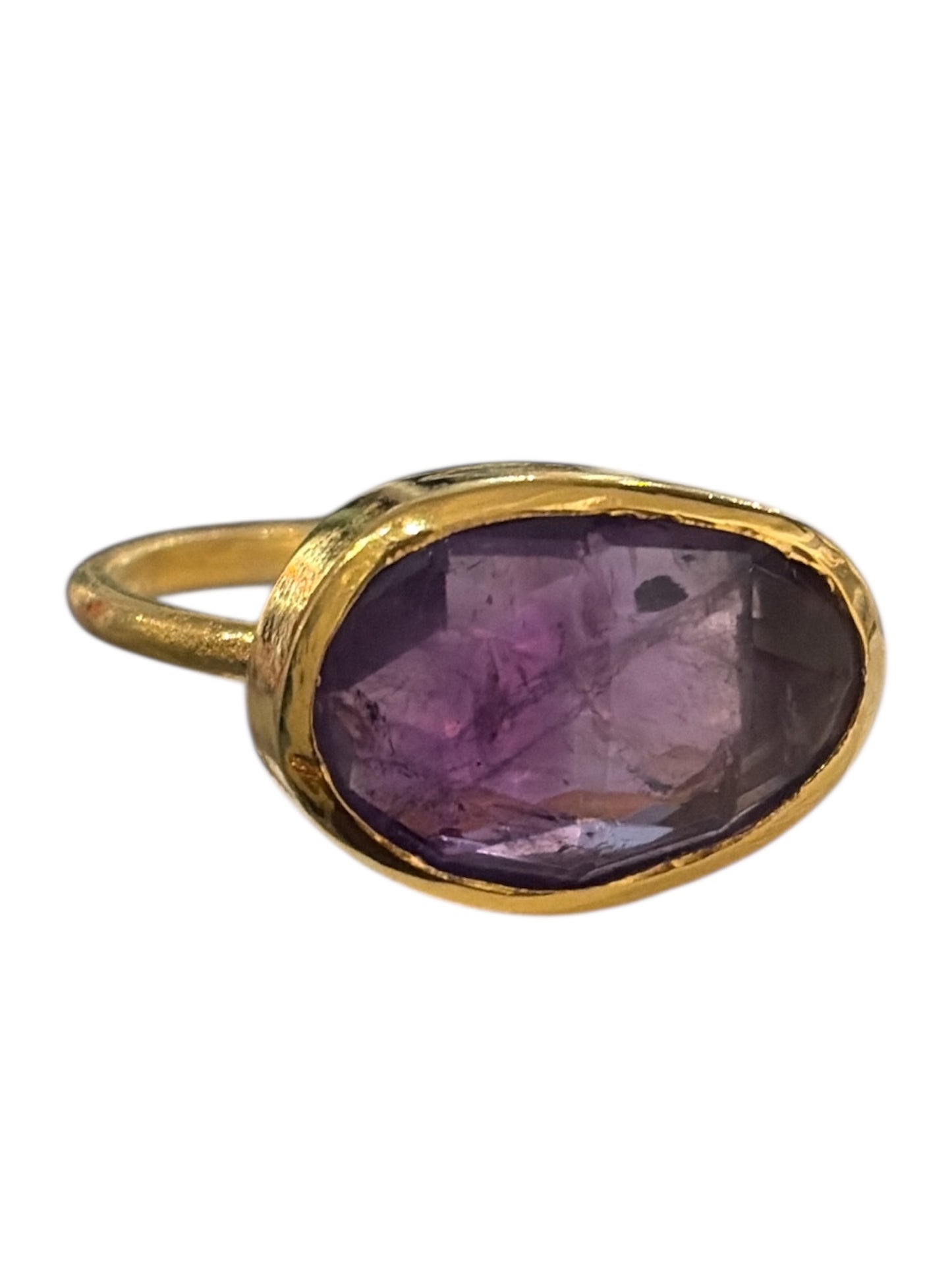 Anillo planeteado morado y verde (Ágatha)