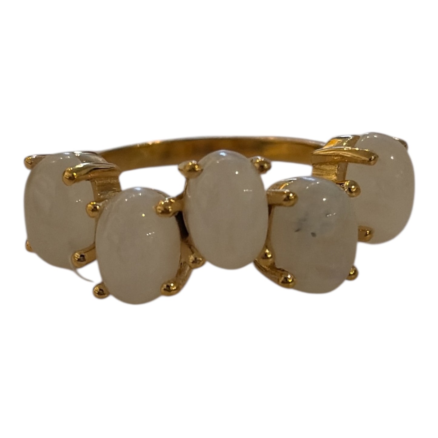 Anillo piedra luna corte oval