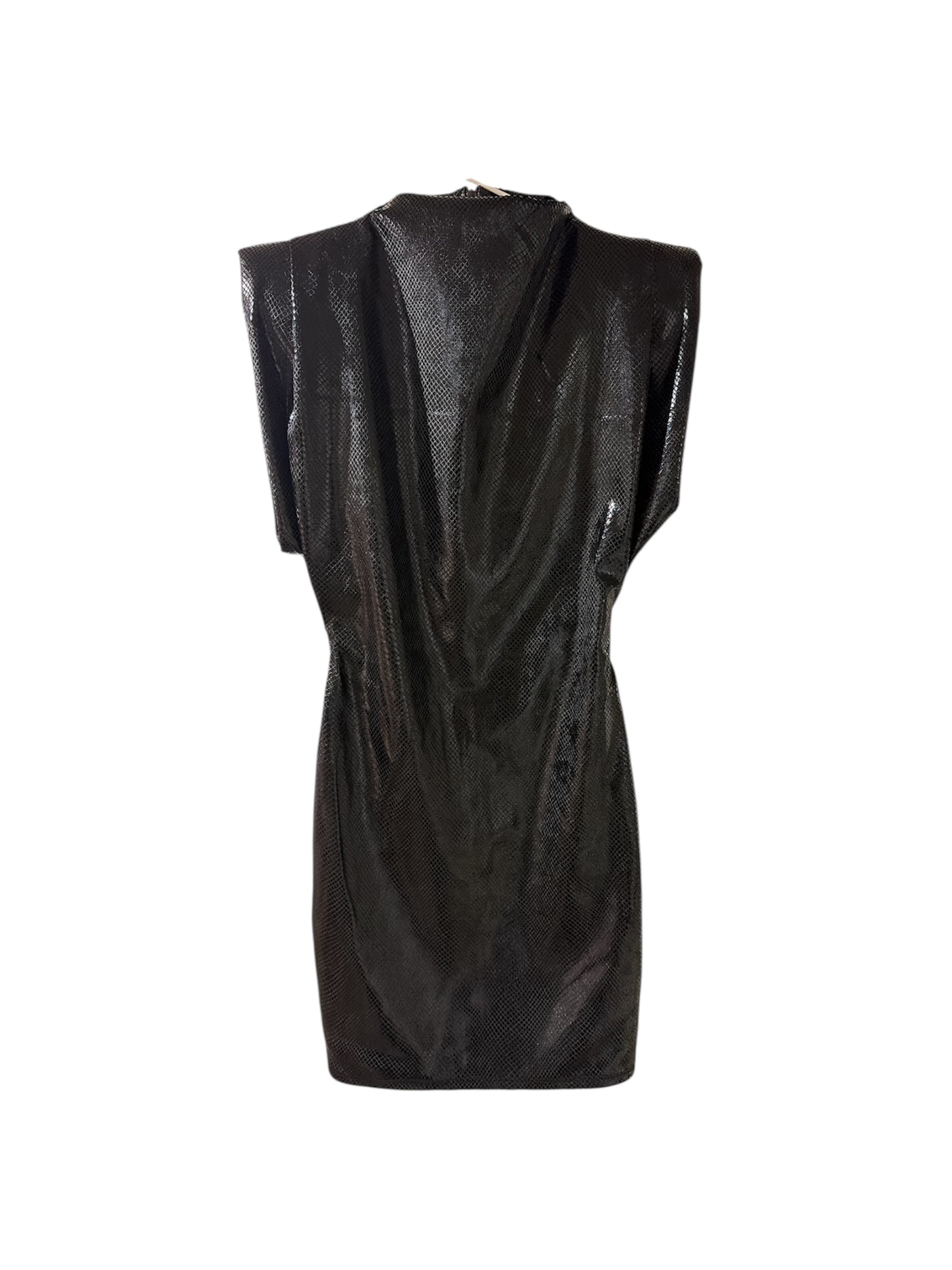 Vestido regina cocodrilo negro