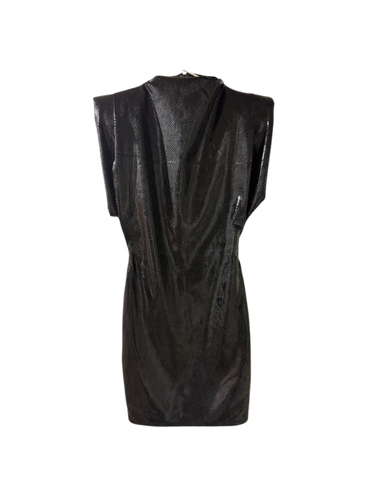 Vestido regina cocodrilo negro